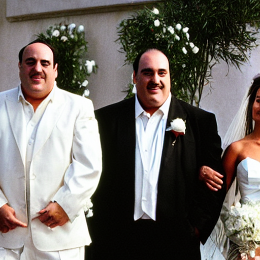 prompthunt Tony, Montana, and Tony soprano getting married