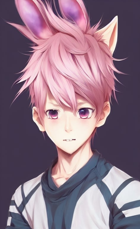 Anime Boy With Bunny Ears