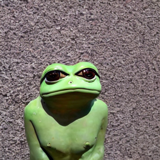 prompthunt an egyptian statue of pepe the frog