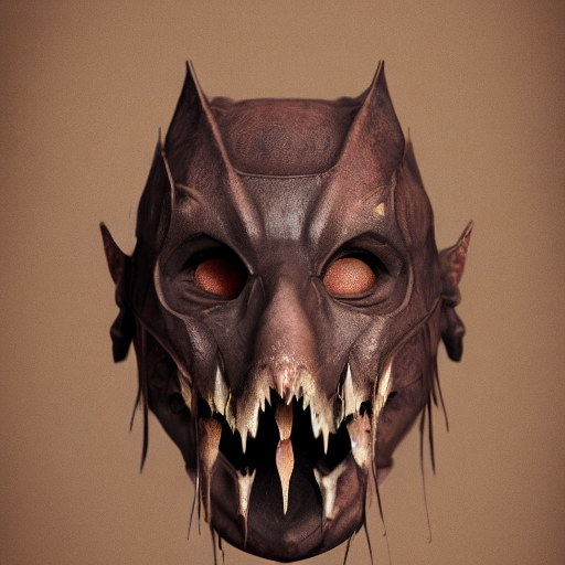 prompthunt: a realistic rustic vampire bat steel mask, epic scale,  character concept art, face symmetry, intricate accurate details,  artstation trending, octane render, cinematic color grading, soft light,  rule of thirds, golden ratio,