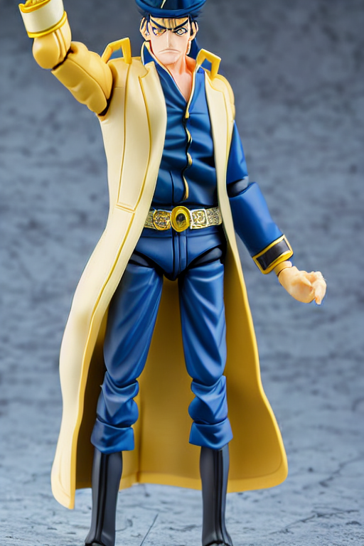 prompthunt: still high quality action figure of jotaro kujo as a horse,  tsurime eyes, tareme eyes, personification, dynamic pose, detailed product  photo, featured on amiami, tone mapped, beautiful composition, 8 5 mm