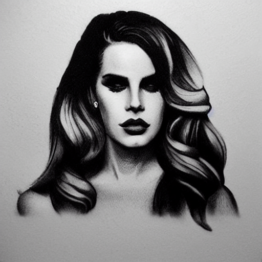 prompthunt Lana del rey tattoo design, photorealistic, dramatic