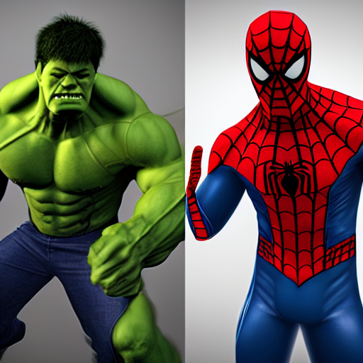 prompthunt: spider - hulk : half spiderman and half hulk, as drawn by peter  parker, appgamekit, 3 d render, fantasy character art