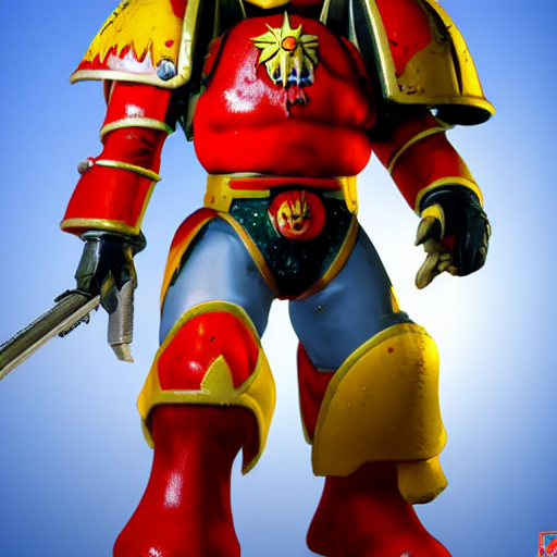 ronald mcdonald wearing warhammer space marine armor art 4 k deviantart artstation dynamic pose no helmet