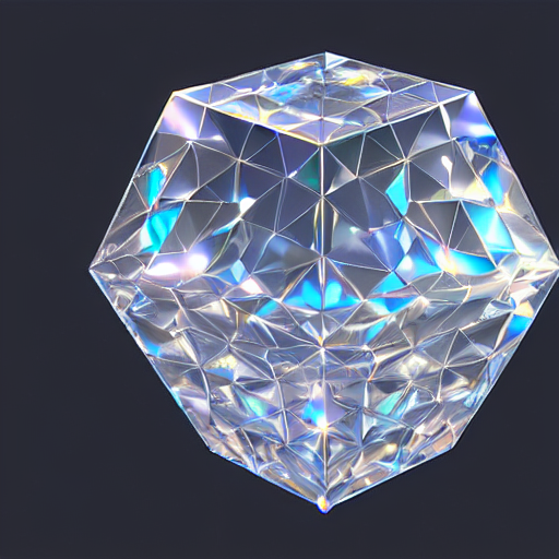 prompthunt: rotating diamond shaped crystal, 3d digital art, animation  sheet, pbr, volumetric lighting, diffraction