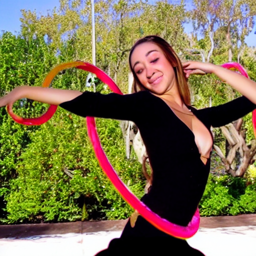 prompthunt: remy lacroix hula hoop dancing