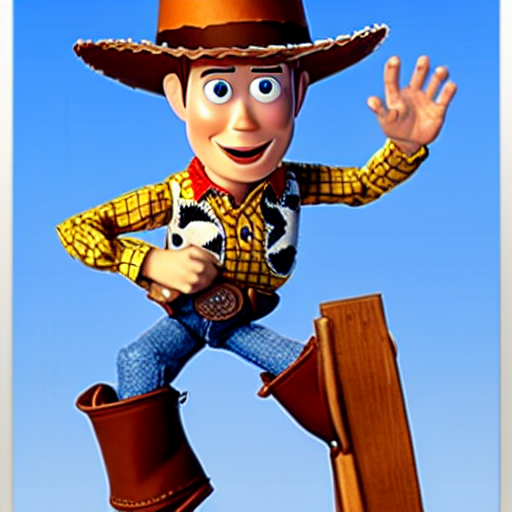 prompthunt woody from toy story creepy