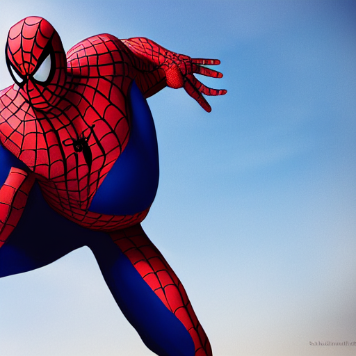 prompthunt: fat spiderman posing for a picture, 4 k, detailed