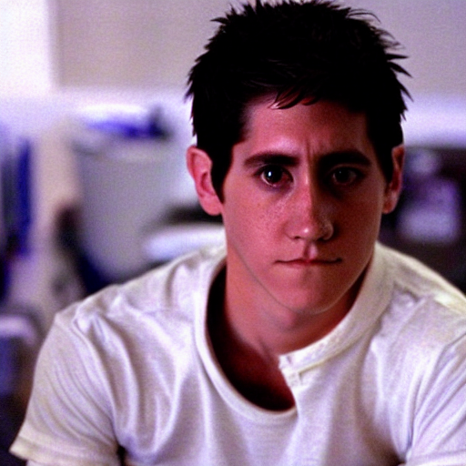 prompthunt: still from (2001) Donnie Darko Jake gyllenhaal 19 years old