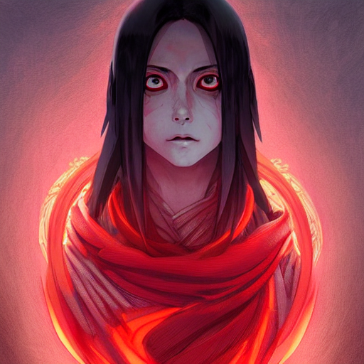 itachi uchiha, red glowing eyes, intricate, elegant, highly detailed, digital painting, artstation, concept art, smooth, sharp focus, illustration, art by artgerm and greg rutkowski and alphonse mucha