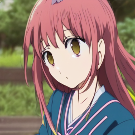 prompthunt girl with blue ribbons in her hair, anime, kyoto animation, magical, sharp
