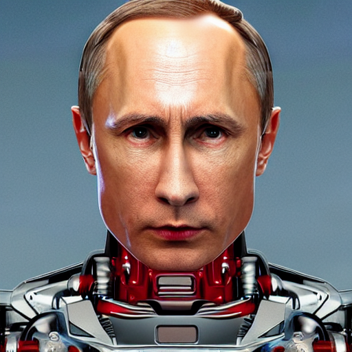 prompthunt: hyperrealistic mixed media portrait of a Robot of Vladimir Putin  forward angle, stunning 3d render inspired art by P. Craig Russell and  Barry Windsor-Smith + perfect facial symmetry + dim volumetric