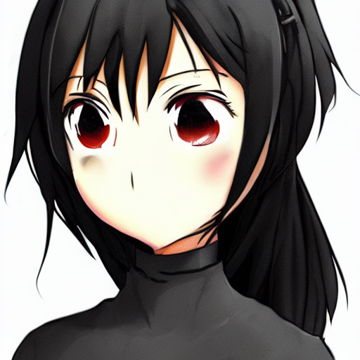 prompthunt anime girl with sooty face, face distorted, hands held out