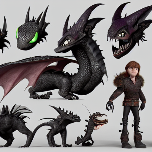 prompthunt extremely detailed, 3d render sheet dark Dragon concept