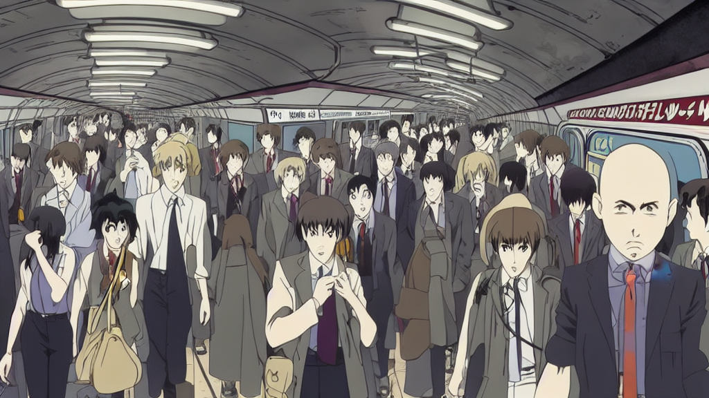 prompthunt horror movie about the london underground tube subway