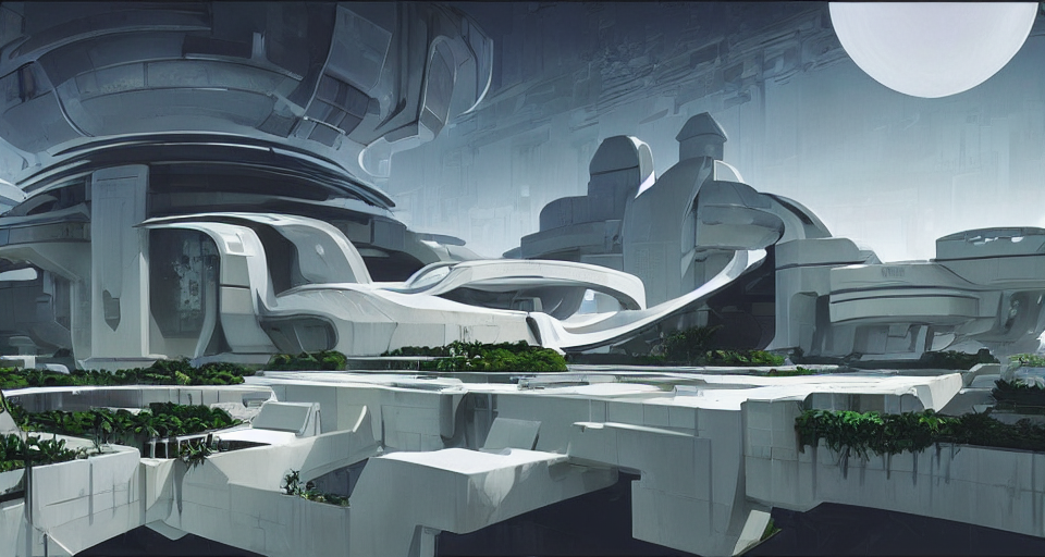 Sci Fi City Concept Art