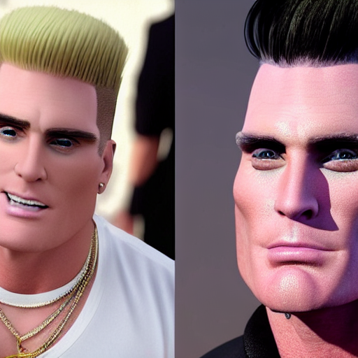 prompthunt vanilla ice's hair is ice cream, vanilla ice but his hair