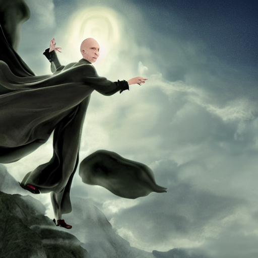 Cartoon Harry Potter On Broom