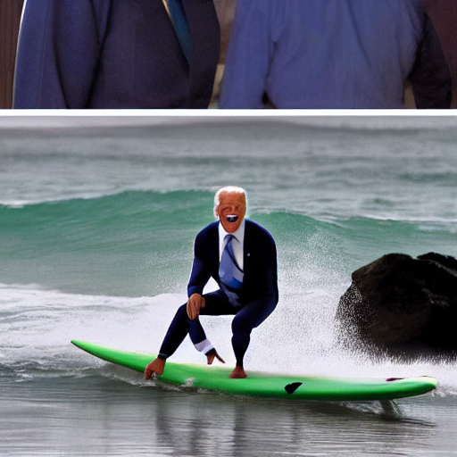 prompthunt: surfing joe biden as mr. bean as the joker from batman, surfing  still from batman vs bean at the beach