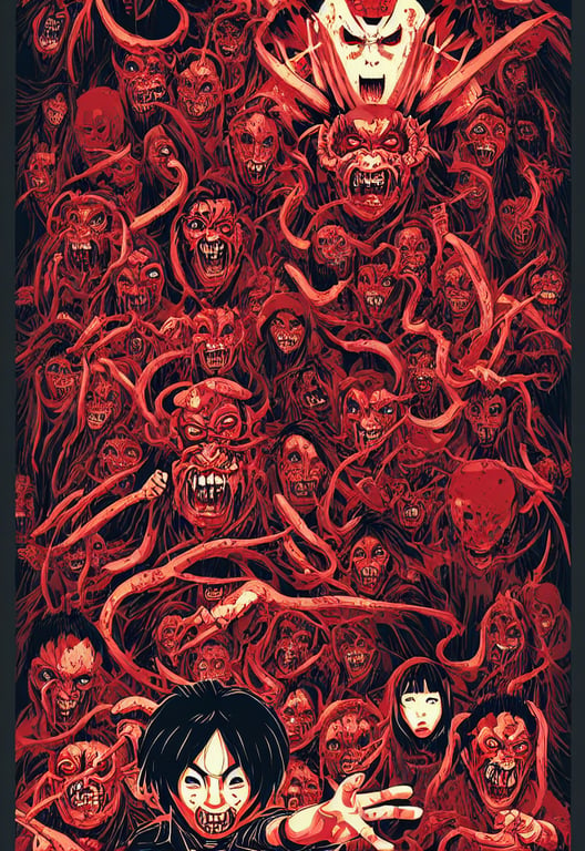 Junji Ito Collection Poster, Horror Junji Ito Poster