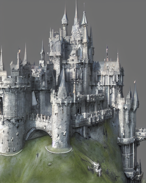 beautiful concept art of a high fantasy castle by alan
