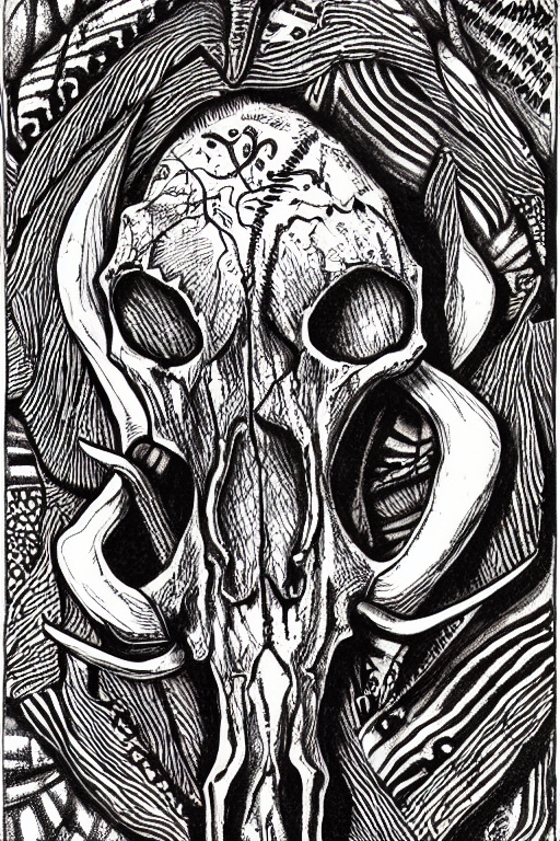Tumblr Skull Pattern