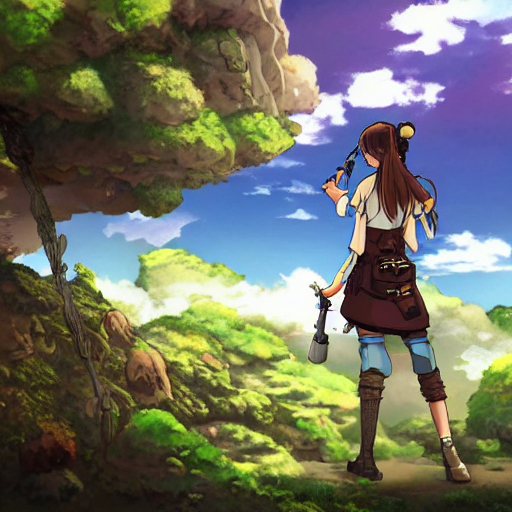 Steam Workshop::Flying Anime Girl On Sky (DUAL)