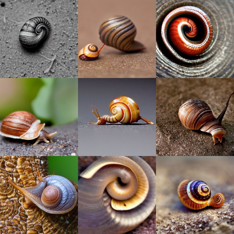 prompthunt a snail but the snail shell is a human ear