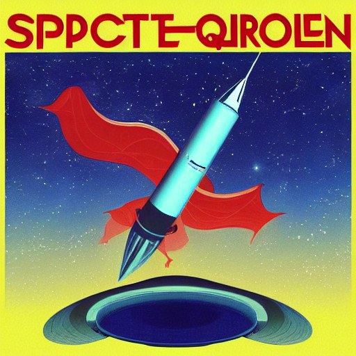 spaceship album art, cover art, poster, rocket, queen, journey, starship band