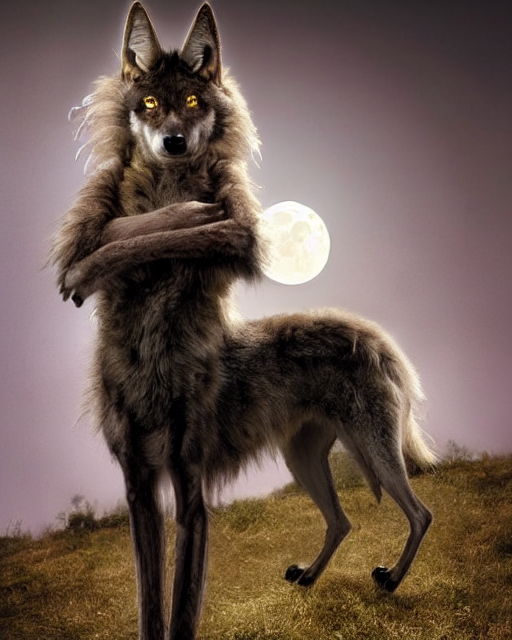 Emaciated Wolf