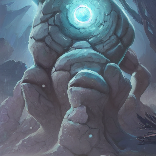 prompthunt: The elemental stone golem made of large boulders with elemental  magic seeping from the cracks, d&d art, fantasy, painted, 4k, high detail,  sharp focus, artstation