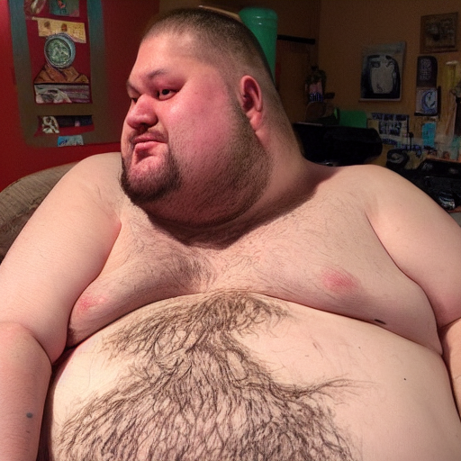 prompthunt: fat reddit greasy guy living in his moms basement real life,  hyper realistic, realistic, 4 k, 8 k uhd, intricate details, detailed,  great detail