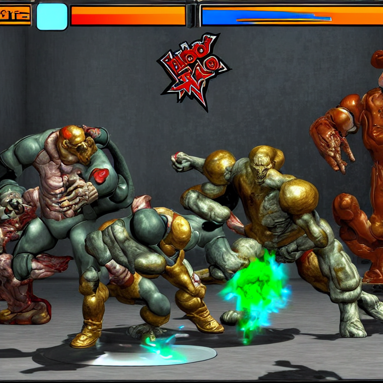 prompthunt: Doom guy fighting Mario in Tekken 5 classic battle arcade game  mania