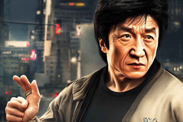 prompthunt: Jackie Chan Gta 6, concept art, artstation, game poster