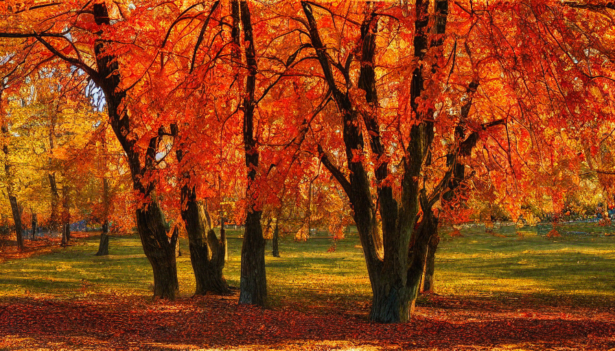 prompthunt: maple trees, autumn, new jersey, northwest, farm, high ...