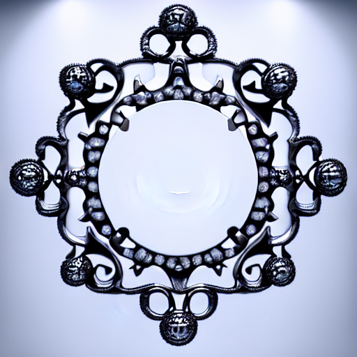 prompthunt filigree nordic jewelry isolated on white background and a