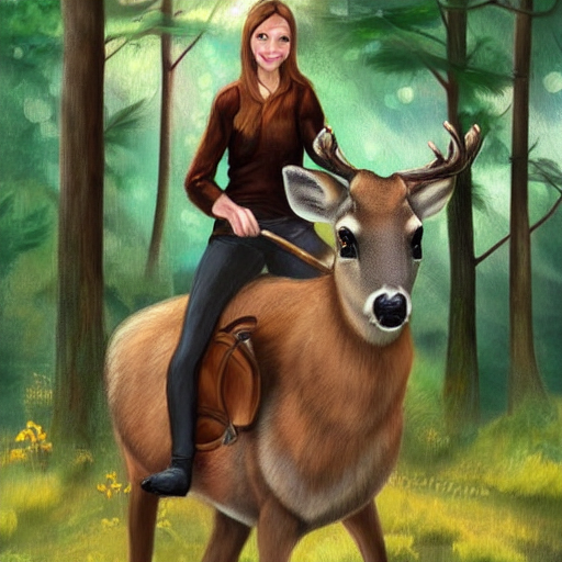 Riding a deals deer