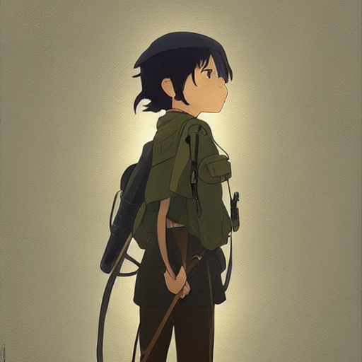 kino's journey (2003), highly detailed digital art, Stable Diffusion