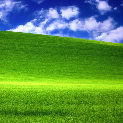 prompthunt: bliss windows xp background