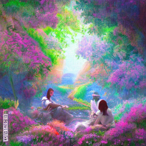 prompthunt porter robinson nurture album cover as an impressionist