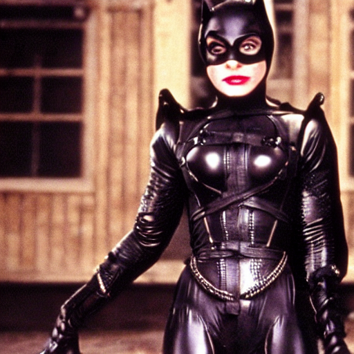 prompthunt: A still of Madonna as Catwoman from Batman Returns. Extremely  detailed. Beautiful. 4K. Award winning.