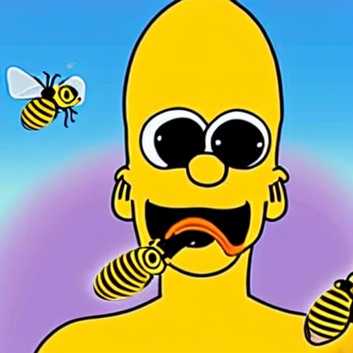 prompthunt Dogs with Bees in Their Mouths and When They Bark They