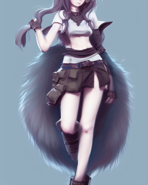 Anime Warrior Wolf Girl - Fan Art - Finished Projects - Blender Artists  Community