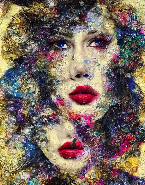 prompthunt: elegant celestial orgasm detailed and highly reliefed analogue  mixed media collage with canvas texture in style of conteporary art, punk  art, hyperrealistic beautiful face, photorealistic, expressionism,  masterpiece, perfect composition ...