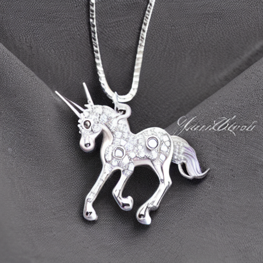 prompthunt: a lovely silver cartoon unicorn necklace pendant, 3 d  rendering, pandora style, tiffany style, swarovski style, van cleef &  arpels style, cartier style, boucheron style, bulgari style, chaumet style,  elegant, noble,