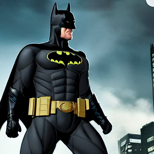 prompthunt: Batman wearing an iron suit 4K quality