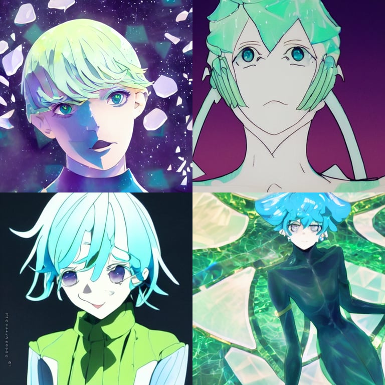 prompthunt Phosphophyllite from Houseki no Kuni, Anime Land of the