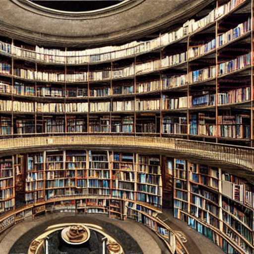 prompthunt library of babel in real life