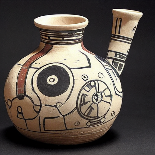 star wars as greek pottery art