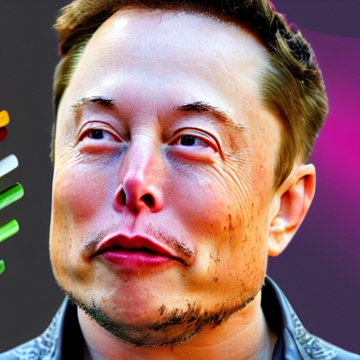 prompthunt elon musk eating crayons